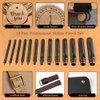 OWDEN Professional 13 Pcs Leather Hole Punch Set (Slim Style) 1.0-12MM for Leather Belt,Watch Band and Leather Strap Gasket. with a Free 3" Nylon mat.