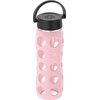 Lifefactory 22-Ounce BPA-Free Glass Water Bottle with Classic Cap and Protective Silicone Sleeve, Desert Rose