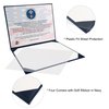 GraduatePro US Citizenship Certificate Holder 2023 Naturalization Padded Leatherette Cover with Golden Great Seal of The United States for American Gifts