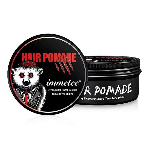 immetee Hair Gel for Men, Matte Hair Clay for Men, Hair Wax Flexible Hold & Non-greasy, Colorless Strong Hold Water Based Hair Pomade Zero Fiber All Day Hold for All Hair Styles-120g