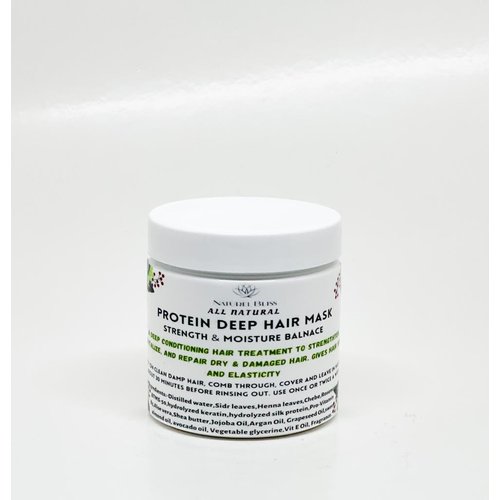 Protein Deep Conditioner|Made with Sidr leaves|Henna Leaves|Chebe|Rosemary (4 oz)