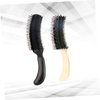 Beavorty 2pcs Hair Teasing Comb Black Handles Haircutting Comb Handle Hair Comb Scalp Comb Woman Hair Comb Evening Makeup Comb Plastic Curly Hair Comb Dedicated Curling Comb Brush