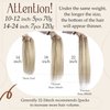 Sunny Clip in Hair Extensions Human Hair Ombre Clip in Real Human Hair Extensions Ash Blonde Ombre Sunkissed Blonde Human Hair Clip in Extensions Ombre Blonde 7Pcs 120G 16inch