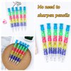 BieFuDan 30 Pieces Stackable Bear Pencils, Kids Plastic Bear Shaped Stacking Pencil, Pencils for Kids，5 in 1 Point Pencils for Birthday Party Supplies School Fun Equipment