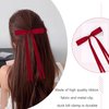 6 Pcs Hair Ribbon Bow Clips for Women Girls Hair Bows Tassel Hair Ribbons Bow Hair Clips Bowknot With Long Tail Hair Barrettes with Bow Accessories for Kids Teens Valentine's Day Gifts