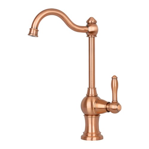 Akicon Copper Kitchen Water Filter Faucet, Brass Body 100% Lead-Free Drinking Water Faucet Fits Most Reverse Osmosis Units or Water Filtration System in Non-Air Gap, Only for Cold Water - Five Years