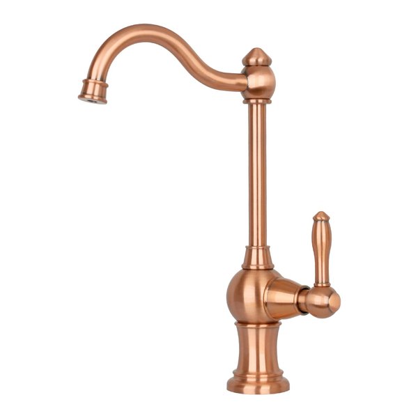 Akicon Copper Kitchen Water Filter Faucet, Brass Body 100% Lead-Free Drinking Water Faucet Fits Most Reverse Osmosis Units or Water Filtration System in Non-Air Gap, Only for Cold Water - Five Years