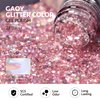 GAOY Glitter Gel Nail Polish, 16ml Pink Sparkly Gel Polish, Diamond Shiny UV Gel for Nail Art, Soak Off Nail Polish Home DIY, 2083 Phantasm Pink