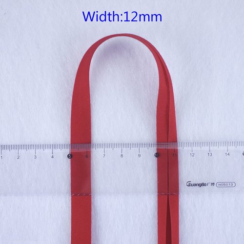 IubuFigo 12mm 1/2" Single Fold Bias Tape Bias Binding for Sewing Solid Color 100% Polyester