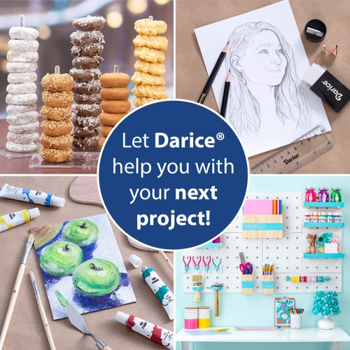 Darice VL41230 Wire Square Base Place Card Holder, 5-Pack