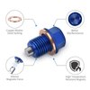 M14x1.5 Magnetic Oil Drain Plug Aluminum CNC Craft with 3pcs Crush Washer Gasket Replacement for Ford GM Hyundai KIA and More Select Models (Blue)