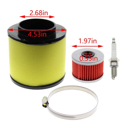 AUTOKAY Air Filter Tune Up Kit Fits for Honda Recon 250 TRX250EX TRX250X Sportrax 17254-HM8-000