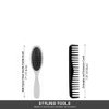 AC221 (Natural & Synthetic Hair, Wig & Extension Brush & Wide Tooth Detangling Comb) - Hair Care Accessory in AC-BLACK
