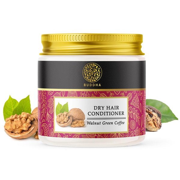 Buddha Natural Dry Hair Conditioner (100 Gram, Pack of 1) - Ayush Certified - Chemical Free, All Natural - Makes Hair Smooth & Shiny - For Dull & Damaged Hair, Frizzy Hair, Split Ends