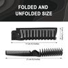 20 Pack Foldable Combs in Bulk Individually Wrapped, Travel Pocket Hair Comb, Folding Hair Brush Double Headed, Brush Comb Styling Tool for Men Women Combs, Black