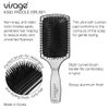 Cricket Visage 395 Paddle Hair Brush for Styling, Detangling, Blow Drying and Styling All Hair Types, Anti-static, Nylon Bristles, Aluminum Finished Handle, Made in Korea