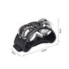 Facmogu 2PCS Foot Tambourine Percussion, Musical Instrument Percussion Pedal with Steel Jingle Bells for Drum & Guitar Playing, Foot Percussion Shakers with Elastic Strap for Adults - Black