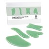 MoHern Gua Sha Massage Tools, 4 Pcs Gua Sha Tools of Multi-Shapes, Guasha Scraping Massage Tools for Face and Body