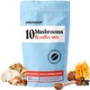 Shroomzup Mushroom Coffee Instant with 10 Mushrooms - 35 Servings with Reishi, Lion's Mane, Chaga, Turkey Tail, Cordyceps Mushrooms - Superfood Nootropic Coffee - Shrooms Instant Coffee Vegan for Energy