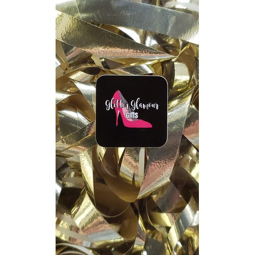 Twelve (12) Curly Bows - Dazzling High Glossy Gift Bows Elegant Bouncy Easy (Gold)