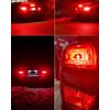 LEDYOTRY 7440 7443 LED Bulb Red for Tail Brake Lights, 12V-24V Super Bright Low Power 7441 7444 W21W T20 LED Bulb Replacement for Brake Lights, Tail Lights, Turn Signal Stop Lights (Pack of 4)