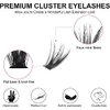 Fenshine Cluster Eyelash Extensions 240pcs 20D/40D Cluster Eyelashes Mixed, Natural False Eyelashes Cluster Soft Individual Lashes Clusters