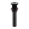 Decor Star PU-005-TO 1 1/2" Bathroom Faucet Vessel Vanity Sink Grid Drain Stopper Strainer Without Overflow Oil Rubbed Bronze