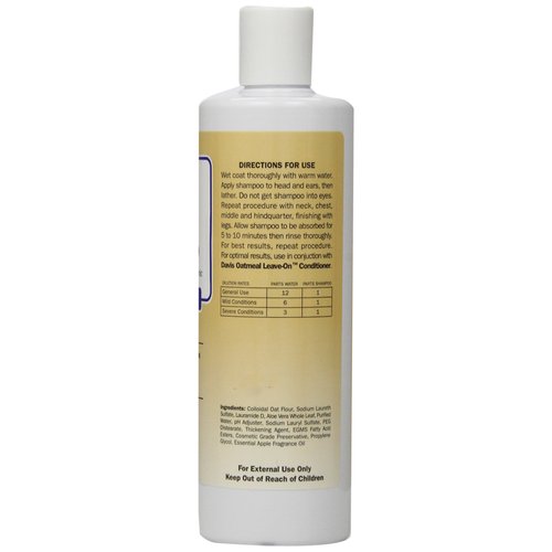 Davis Oatmeal and Aloe Dog and Cat Shampoo, 12-Ounce