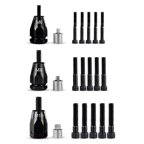 KIARUO M6 M8 M10 Metric Self-Locking Rivet Nut Gun Head, Use for Model LM07 Pneumatic Rivet Nut Gun