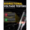 WINAMOO Test Light Automotive 5-90V Digital LED Circuit Tester with Voltage Display, Auto Bidirectional Voltage Tester, Electric Test Pen with Extended Spring Wire & Probe for Car RV Fuse Checker
