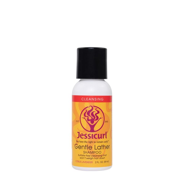 Jessicurl, Gentle Lather Shampoo, Citrus Lavender, 2 Fl oz. Cleansing Curly Hair Shampoo, Vegan, Sulfate Free Shampoo
