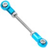 Vgoohobby Front Steering Link Rod Servo Link Linkages with 28T Servo Arm Compatible with WLtoys 1/28 K969 K979 K989 K999 P929 P939 Mini-Q Mini-Z RC Car (Blue)