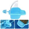 Nobgum Bird Bath Box Hanging Birdbath Toy Parakeet Caged Bathing Tubs Parrot Bath Tub Water Shower Food Feeder Holder Tray Bird Bath for Cage Accessory Small Birds Parrots Cockatiel Budgies