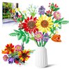 Flower Bouquet Building Set, Botanical Collection Flowers Building Toys, Artificial Flowers Christmas Decoration & Centerpieces, Gift for Mother's Day, Valentine Day, Birthday, Christmas Day - 976PCS