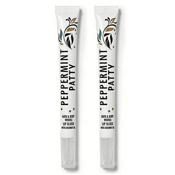 Bath Body Peppermint Patty Lip Gloss - Set of 2 (.34 Oz Each)