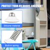 2pcs RV Magnetic Door Stop Holder Exterior, 2 Installations Ways Magnetic Door Stopper with Strong Adhesive & Screws RV Doorstops Holder Catch White for Camper, Trailer, Boat Compartments, Cargo