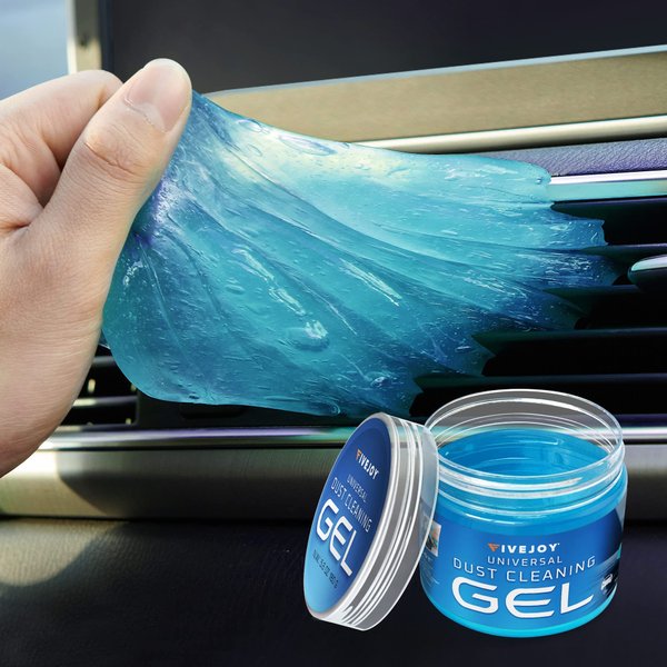 FiveJoy Universal Car Cleaning Gel Detailing Putty, Car Goop Cleaner Car Interior Cleaner Putty, (Blue, 1Pack (5.6oz))