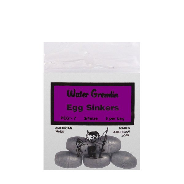 Water Gremlin Company Egg Sinker Pouch, 3/4 Size, 5 pieces per pouch