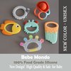 Teething Toys 3-6 Months, Teethers for Babies 3-6 6-12 Months for Teething Relief, Baby Teether Teething Toys 100% Silicone, Newborn Infant Sensory Baby Toys 0-6 Months, bebe mondo (Ice Cream)
