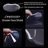 LWBTOSEE 50pcs Permanent Makeup Shower Face Shields Visors, Disposable Face Shields Masks for Hairspray Salon Supplies Shower Face Shields and Eyelash Extensions Eye Eyelid Surgery Aftercare