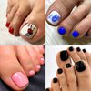 AddFavor Press on Toenails, 288pcs Solid Color Glossy Fake Toenails Press on Short Full Cover Acrylic Press on Toe Nails Artificial Fake Toe Nail Tips Kit with Nail Glue for Women and Girls