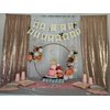 iiCheerful Happy Birthday Banner Birthday Party Supplies Garland Decorations Birthday Signs Nursery Hanging Decor (White)