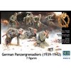 Master Box German PzGrenadiers Set #2 1939-42 (7) Figure Model Building Kits (1:35 Scale)
