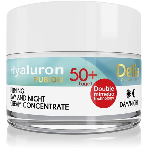 HYALURON FUSION by Delia - 50+ Anti-Wrinkle - Firming Concentrate Day and Night Cream - 50ml