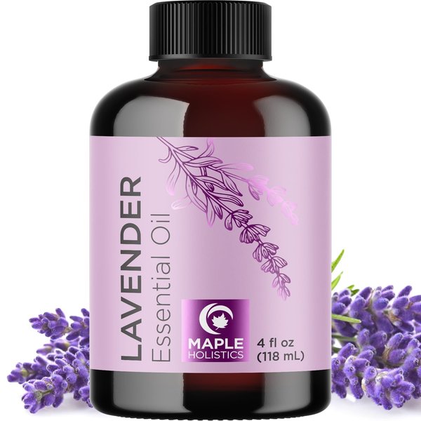 Pure Lavender Essential Oil 4oz - Relaxing Lavender Oil Essential Oil for Diffuser Aromatherapy Sleep and Mood - Pure Lavender Oil for Hair Skin and Nails Plus Calming Aromatherapy Oil for Diffuser