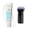 LAURA GELLER NEW YORK Spackle Skin Perfecting Makeup Primer, Hydrate + Airbrush Round Kabuki Brush