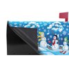 Winter Snowman Magnetic Mailbox Cover Christmas Holiday with Snowflakes Standard Size-18"x 20.8"