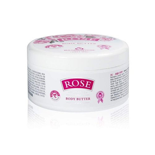 Bulgarian Rose Body Butter with Natural Rose Oil, Nourishing & Moisturizing, Hydrating Skin Care, Rejuvenating Rose Body Lotion