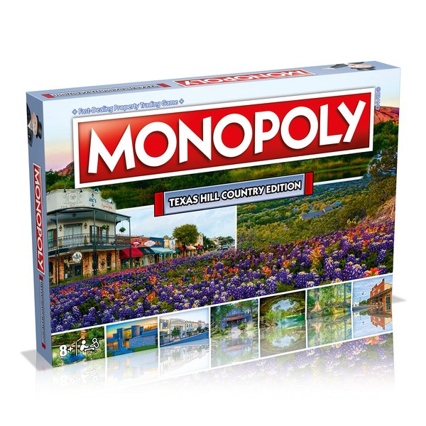 Monopoly Board Game Texas Hill Country Edition: 2-6 Players Family Board Games for Kids and Adults, Board Games for Kids 8 and up, for Kids and Adults, Ideal for Game Night