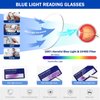 AQWANO Computer Reading Glasses Blue Light Blocking -4 Pack Round Frames Anti Blue Ray Reduce Eyestrain Readers Glasses Men/Women, 1.0
